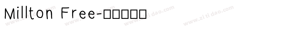 Millton Free字体转换